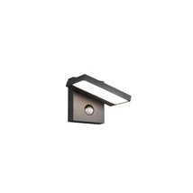 Aplica de perete exterioara cu senzor Trio HORTON metal, plastic, antracit, alb, LED, 3000K, 8W, 1000lm, IP54 - 226369142