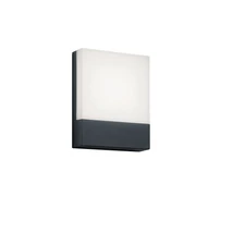 Aplica de perete exterioara Trio PECOS metal, plastic, antracit, alb, LED, 3000K, 6W, 600lm, IP54 - 227760142