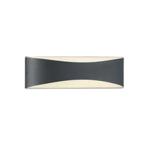 Aplica de perete exterioara Trio KONDA metal, plastic, antracit, alb, LED, 3000K, 9W, 1200lm, IP65 - 228560242