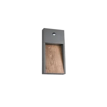 Aplica de perete exterioara cu senzor Trio SALMON metal, antracit, maro, LED, 3000K, 11W, 1200lm, IP44 - 246969135