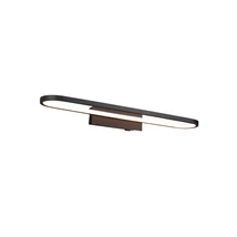 Aplica de perete pentru baie Trio GIANNI metal, negru, LED, 3000K, 22W, 2700lm, IP44 - 283779132
