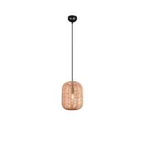 Pendul Trio RUNA metal, canepa, negru, maro, E27 - 303000132