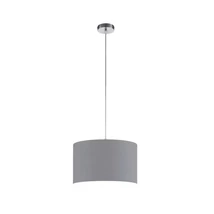 Pendul Trio HOTEL metal, textil, nichel, gri, E27 - Trio-303300111