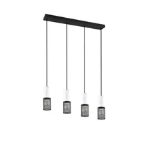 Pendul Trio TOSH metal, lemn, negru, alb, E27 - 304300434