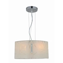 Pendul Trio SPIRELLI metal, sticla, crom, alb, E27 - 304400201