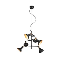 Pendul Trio ROXIE metal, negru, E14 - 311900632