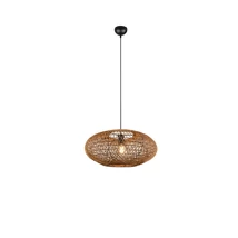 Pendul Trio HEDDA metal, canepa, negru, maro, E27 - 312300136