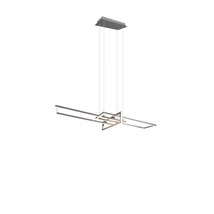 Pendul Trio SALINAS metal, nichel, LED, 3000K, 34W, 4200lm - 320310307