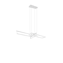 Pendul Trio SALINAS metal, alb, LED, 4000K, 34W, 4400lm - 320310331