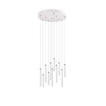 Pendul Trio TUBULAR metal, alb, LED, 3000K, 11x2.8W, 3850lm - 321691131