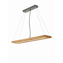 Pendul Trio BRAD metal, lemn, nichel, maro, LED, 3000K, 27W, 3400lm - 323710130