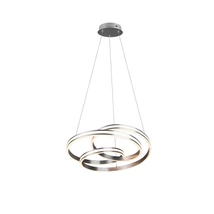 Pendul Trio NURIA metal, nichel, LED, 2300K-3000K-4000K, 60W, 7200lm - 326210107