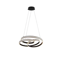 Pendul Trio NURIA metal, negru, LED, 2300K-3000K-4000K, 60W, 7200lm - 326210132