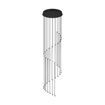 Pendul Trio BAXTER  metal, negru, LED, 70W, 2300-3000-4000K, 8300Lm - 330632032