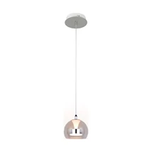 Pendul Trio FLYNT metal, sticla, alb, transparent, LED, 11W, 2300-3000-4000K, 1150Lm - 331610106