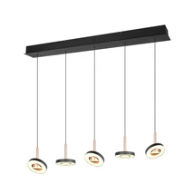 Pendul Trio GUANO metal, acril, nichel, negru, maro, alb, LED, 40W, 2300-3000-4000K, 4250Lm - 334410565