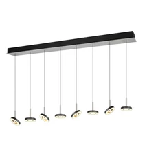 Pendul Trio GUANO metal, acril, nichel, negru, alb, LED, 64W, 2300-3000-4000K, 6800Lm - 334410807