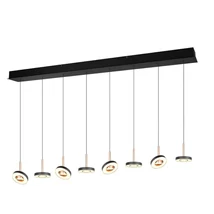 Pendul Trio GUANO metal, acril, nichel, negru, maro, alb, LED, 64W, 2300-3000-4000K, 6800Lm - 334410865
