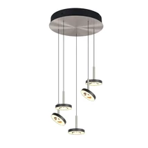 Pendul Trio GUANO metal, acril, nichel, negru, alb, LED, 40W, 2300-3000-4000K, 4250Lm - 334430507