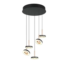 Pendul Trio GUANO metal, acril, nichel, negru, maro, alb, LED, 40W, 2300-3000-4000K, 4250Lm - 334430565