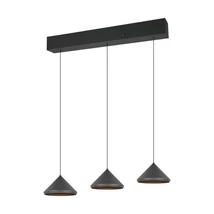 Pendul Trio LAGUNA metal, negru, LED, 15W, 2300-3000-4000K, 1500Lm - 336210332
