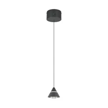 Pendul Trio ROMEO metal, negru, LED, 7W, 2300-3000-4000K, 700Lm - 337010132