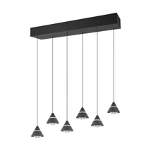Pendul Trio ROMEO metal, negru, LED, 42W, 2300-3000-4000K, 4200Lm - 337010632
