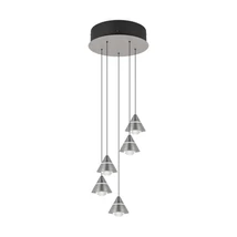 Pendul Trio ROMEO metal, nichel, LED, 35W, 2300-3000-4000K, 3500Lm - 337030507