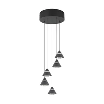 Pendul Trio ROMEO metal, negru, LED, 35W, 2300-3000-4000K, 3500Lm - 337030532