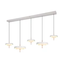 Pendul Trio KEATON metal, acril, gri, alb, LED, 50W, 2300-3000-4000K, 5900Lm - 340210576