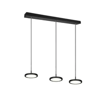 Pendul Trio TRAY metal, negru, LED, 4000K, 3x10W, 3600lm - 340910332