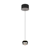 Pendul Trio ORBIT  metal, negru, nichel, LED, 8W, 960lm, 2300K-3000K-4000K - Trio-344410107