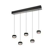Pendul Trio ORBIT  metal, negru, nichel, LED, 8W, 960lm, 2300K-3000K-4000K - Trio-344410507