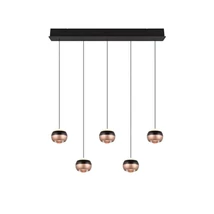 Pendul Trio ORBIT metal, negru, cafeniu, LED, 2300K - 3000K - 4000K, 40W, 4800lm - 344410532
