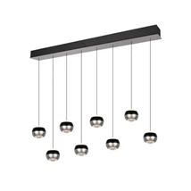 Pendul Trio ORBIT  metal, negru, nichel, LED, 8W, 960lm, 2300K-3000K-4000K - Trio-344410807