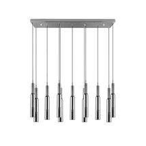 Pendul Trio LUCENT metal, sticla, crom, LED, 2300K - 3000K - 4000K, 11x2.8W, 11x280lm - 344511106