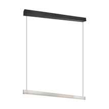 Pendul Trio WALLACE metal, acril, negru, nichel, alb, LED, 29W, 2300-3000-4000K, 3500Lm - 347910107