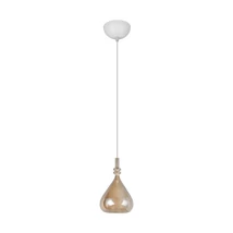 Pendul Trio ALDEA metal, sticla, alb, chihlimbar, E14 - 349400113