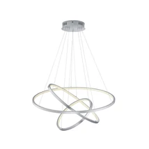 Pendul Trio AARON metal, nichel, RGB-LED, 3000K-6000K, 78W, 9200lm - 352710307