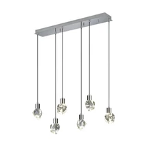 Pendul Trio VERANO  metal, cristal, crom, transparent, LED, 39W, 3960lm, 2300K-3000K-4000K - Trio-354510606