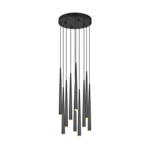 Pendul Trio CALA  metal, negru, LED, 38W, 4500lm, 2300K-3000K-4000K - Trio-354831032