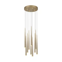 Pendul Trio CALA  metal, auriu, LED, 38W, 4500lm, 2300K-3000K-4000K - Trio-354831079