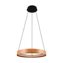 Pendul Trio LYNWOOD metal, lemn, acril, negru, maro, alb, LED, 28W, 3000K, 3300Lm - 355030130