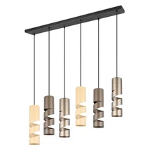 Pendul Trio STREAM, metal, negru, maro, GU10 - Trio-364000617