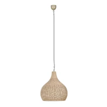 Pendul Trio JANNE metal, iuta, negru, natural, E27 - Trio-366700136