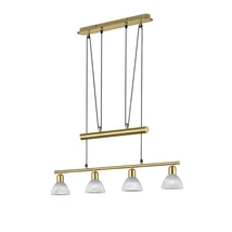 Pendul Trio LEVISTO metal, sticla, alama, alb, E14 - 371010408