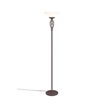 Lampadar Trio RUSTICA metal, sticla, rugina, alb, E27 - 401000224