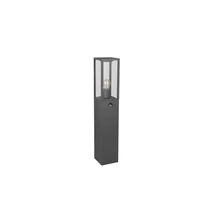 Lampadar exterior cu senzor Trio GARONNE metal, sticla, antracit, transparent, E27, IP44 - 401869142
