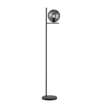 Lampadar Trio PURE metal, sticla, antracit, fumuriu, E14 - 402000142