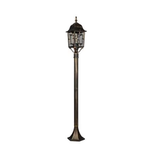 Lampadar exterior Trio VOLTURNO metal, sticla, ruginiu, transparent, E27, IP44 - 405960128